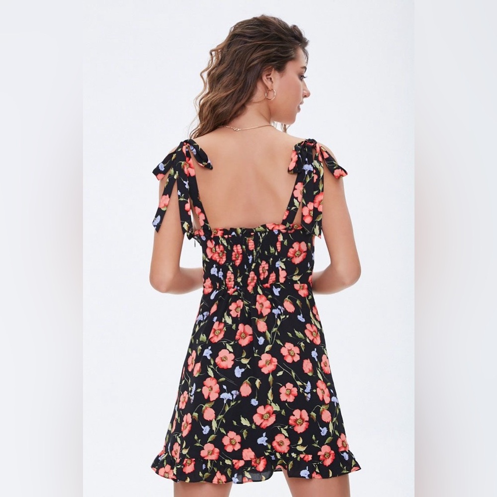 Forever21 Ruffled Floral Spring Mini Dress - Picture 5 of 10